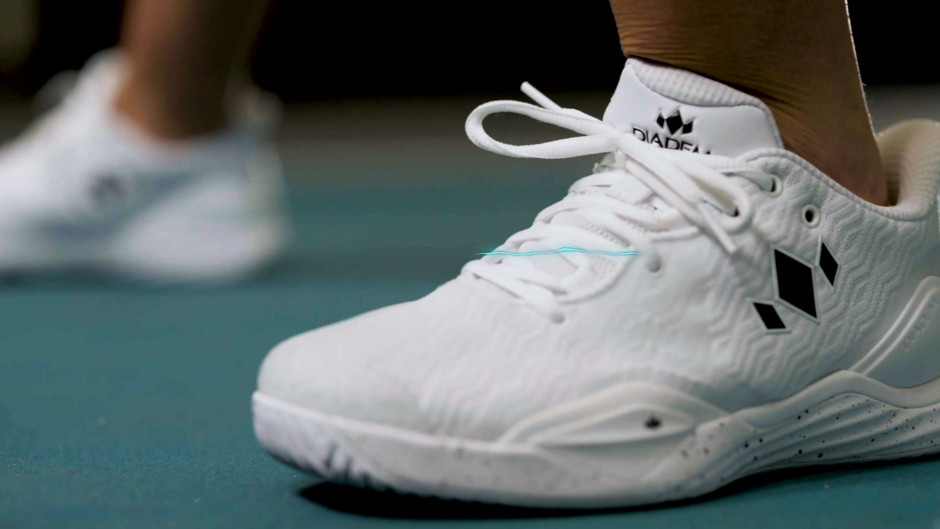 Still from the Diadem pickleball shoe film
