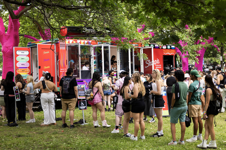 LiveLab activation — Sharpie food truck in the park